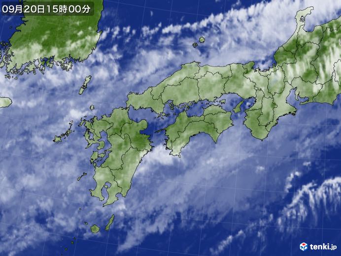 実況天気図(2017年09月20日)