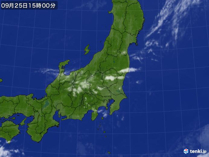 実況天気図(2017年09月25日)