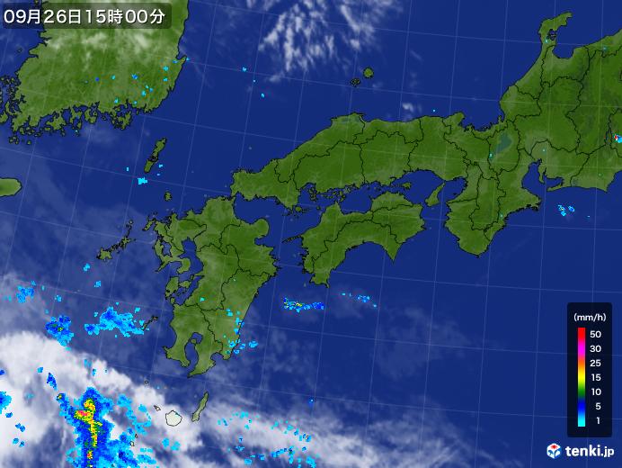 実況天気図(2017年09月26日)