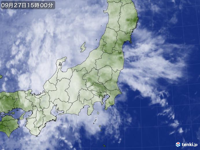 実況天気図(2017年09月27日)