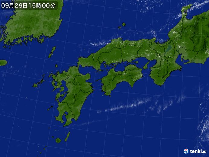 実況天気図(2017年09月29日)