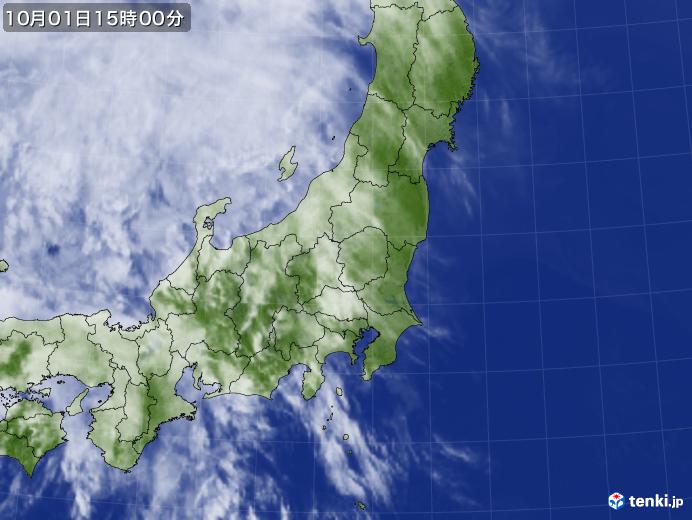 実況天気図(2017年10月01日)