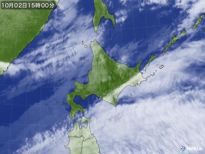 実況天気図(2017年10月02日)