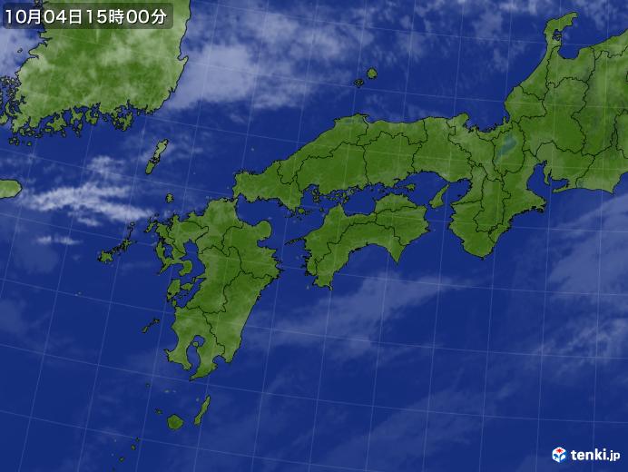 実況天気図(2017年10月04日)