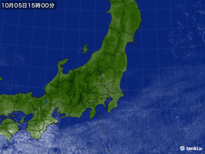 実況天気図(2017年10月05日)