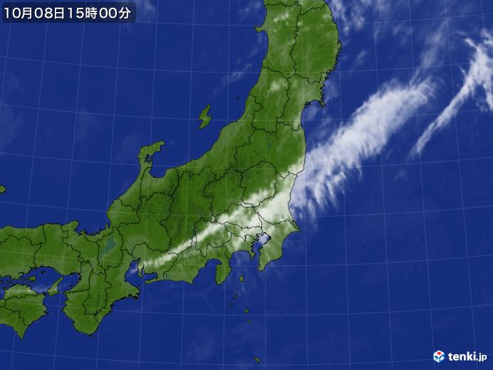 実況天気図(2017年10月08日)