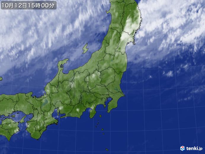 実況天気図(2017年10月12日)