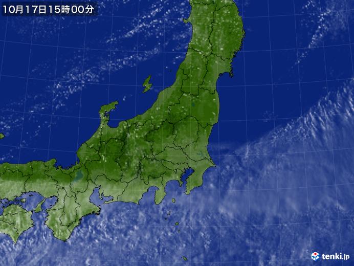 実況天気図(2017年10月17日)