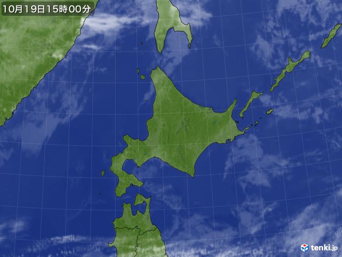 実況天気図(2017年10月19日)