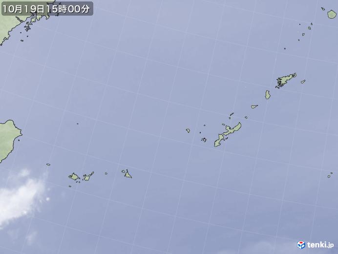 実況天気図(2017年10月19日)