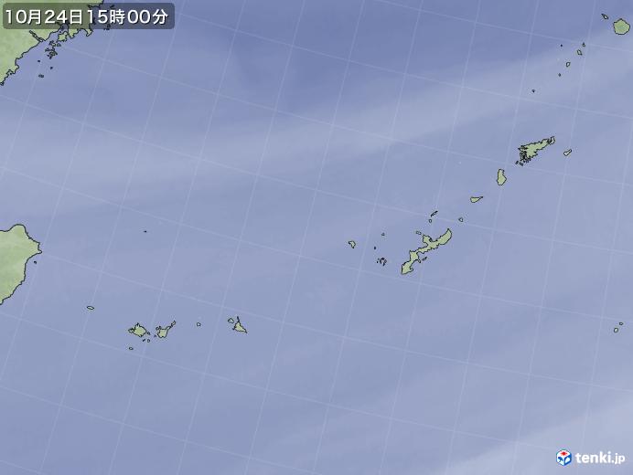 実況天気図(2017年10月24日)
