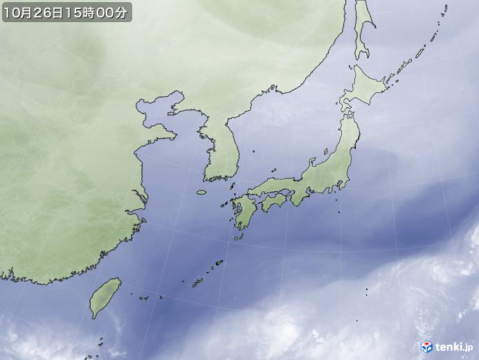実況天気図(2017年10月26日)