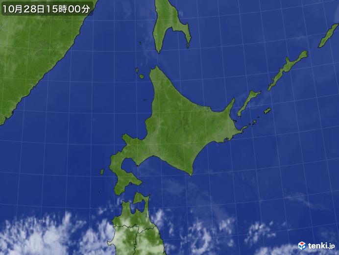 実況天気図(2017年10月28日)