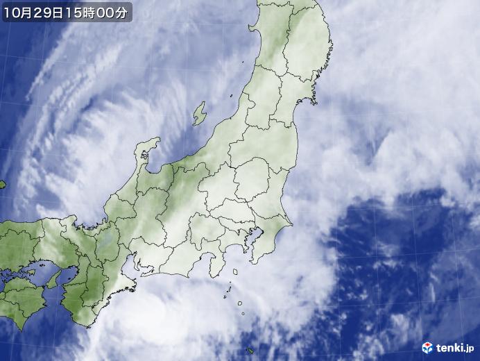 実況天気図(2017年10月29日)