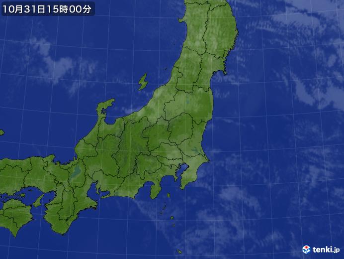 実況天気図(2017年10月31日)
