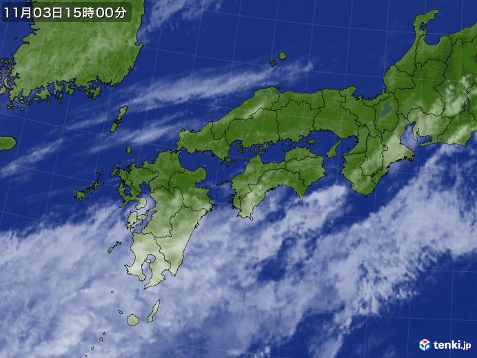 実況天気図(2017年11月03日)