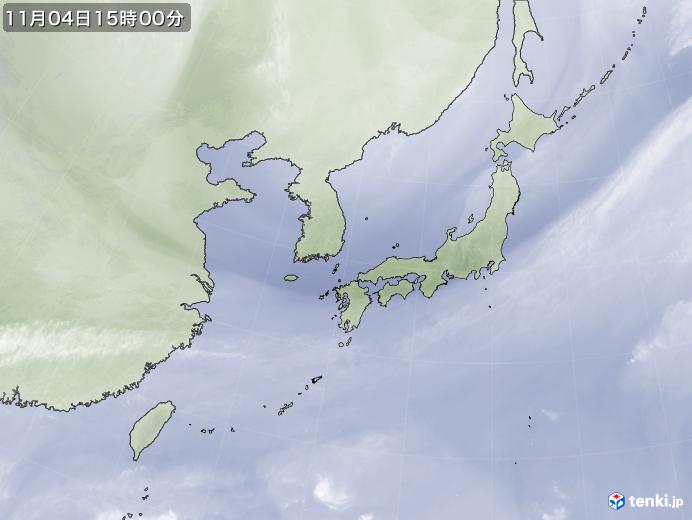 実況天気図(2017年11月04日)