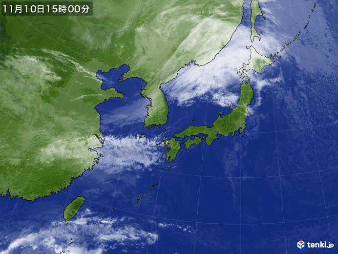 実況天気図(2017年11月10日)