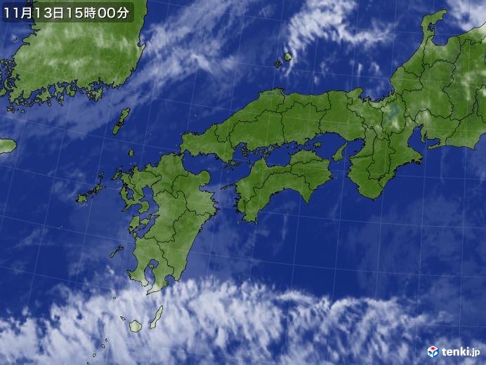 実況天気図(2017年11月13日)
