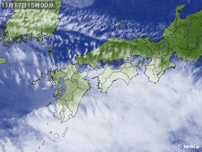 実況天気図(2017年11月17日)
