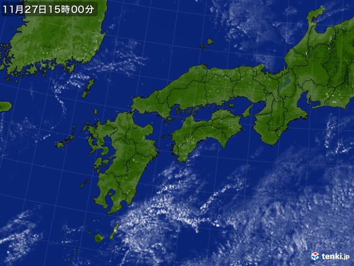 実況天気図(2017年11月27日)