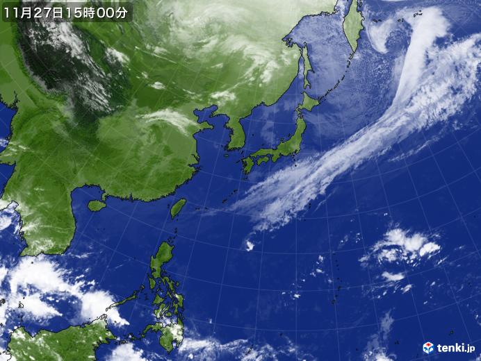 実況天気図(2017年11月27日)