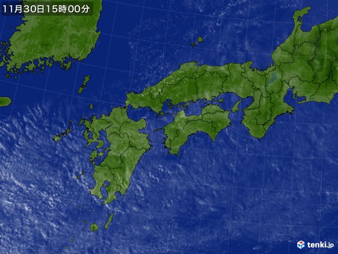 実況天気図(2017年11月30日)