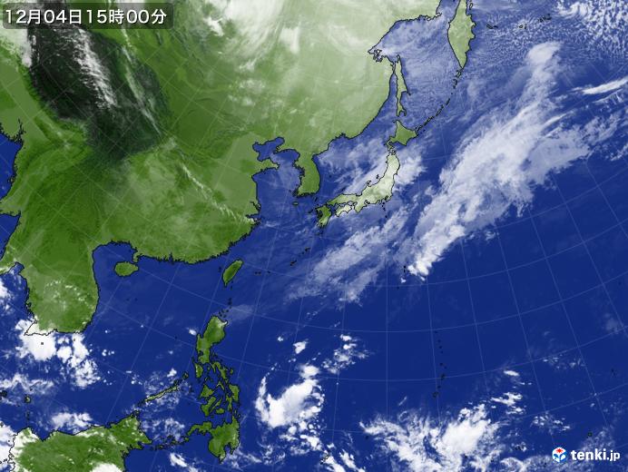 実況天気図(2017年12月04日)