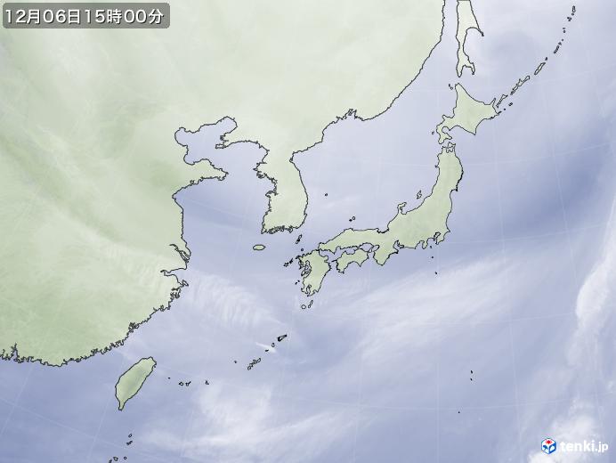 実況天気図(2017年12月06日)