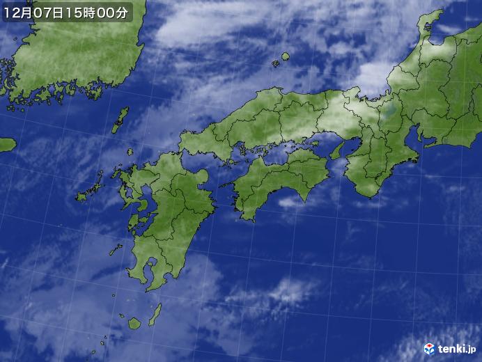 実況天気図(2017年12月07日)