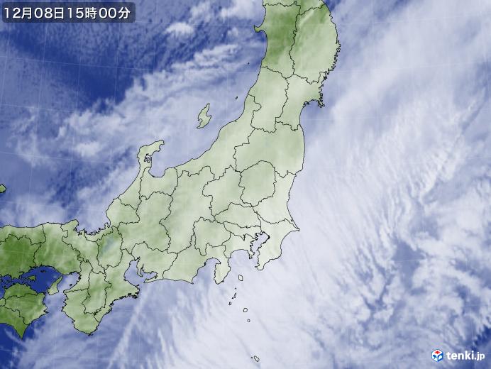 実況天気図(2017年12月08日)