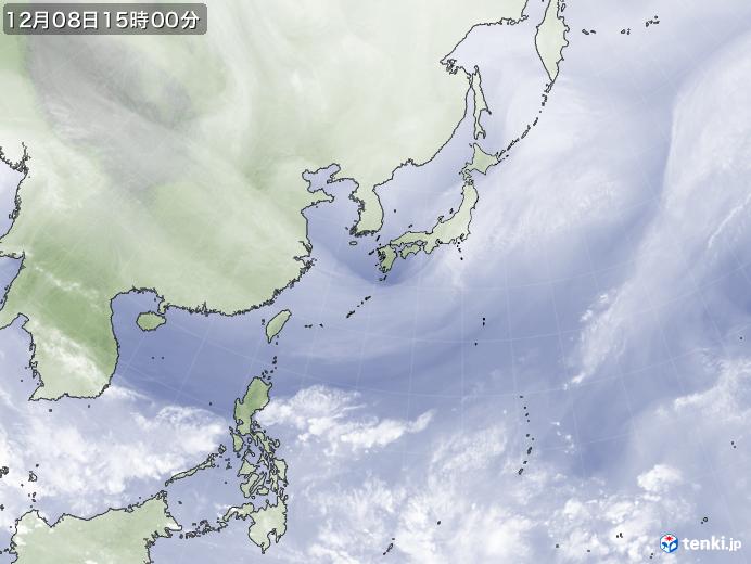 実況天気図(2017年12月08日)