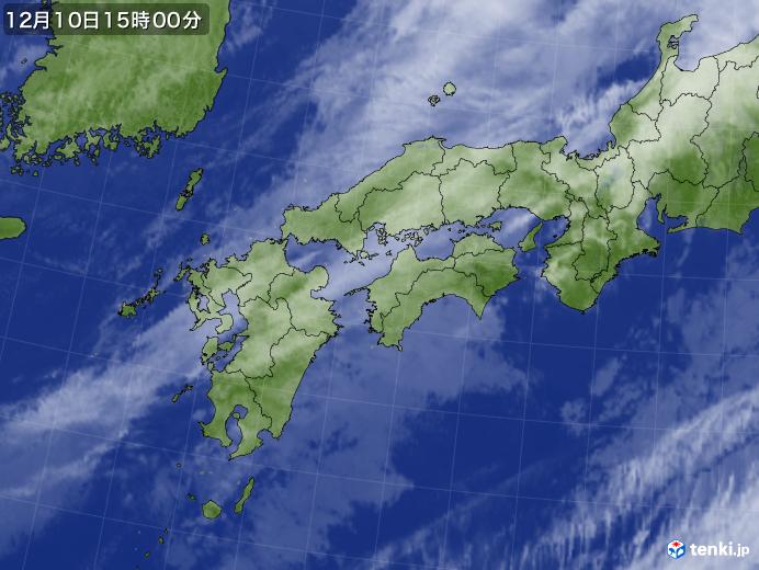 実況天気図(2017年12月10日)