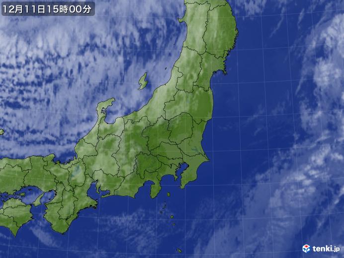 実況天気図(2017年12月11日)