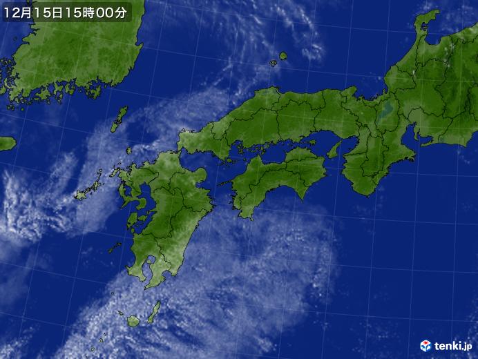 実況天気図(2017年12月15日)