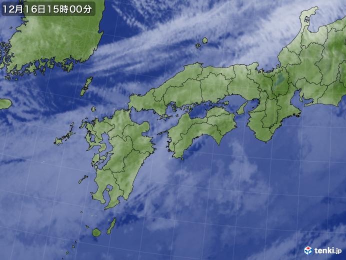 実況天気図(2017年12月16日)