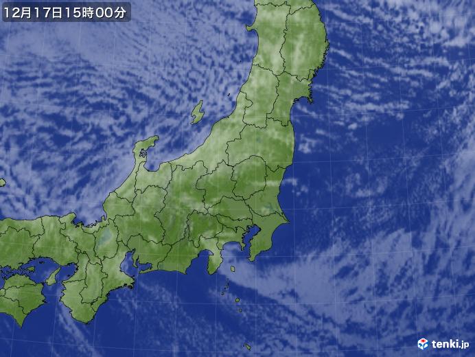 実況天気図(2017年12月17日)