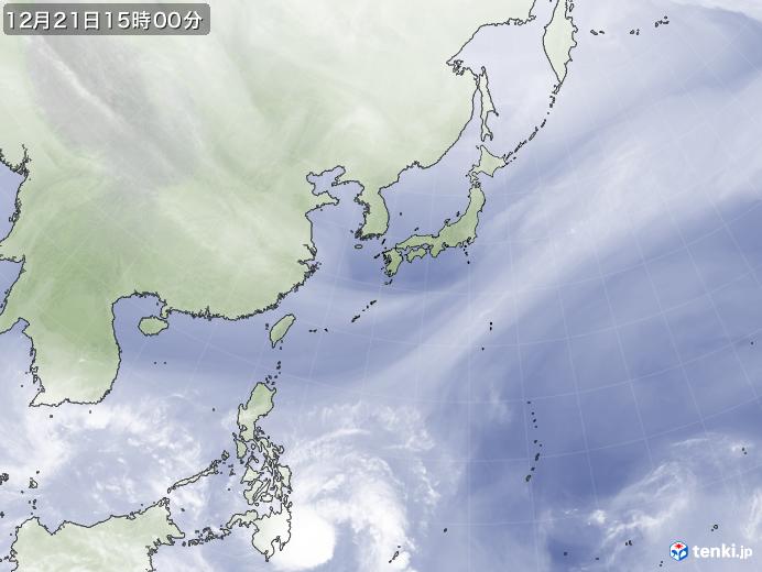 実況天気図(2017年12月21日)