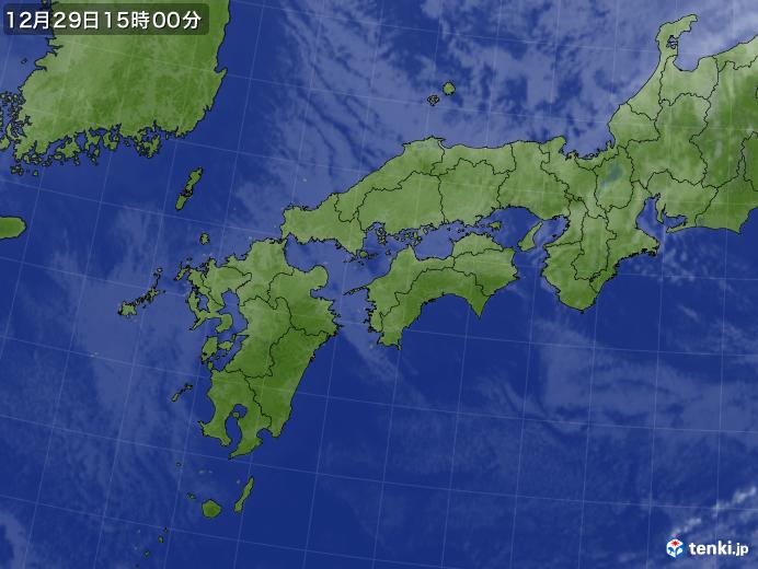 実況天気図(2017年12月29日)