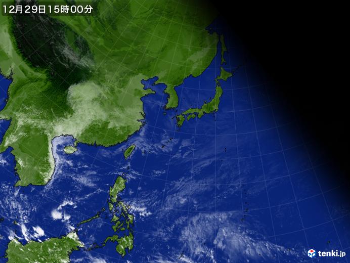 実況天気図(2017年12月29日)