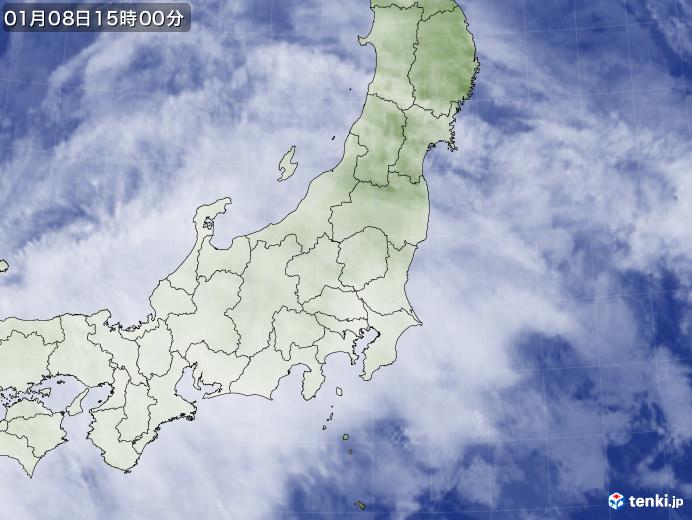 実況天気図(2018年01月08日)