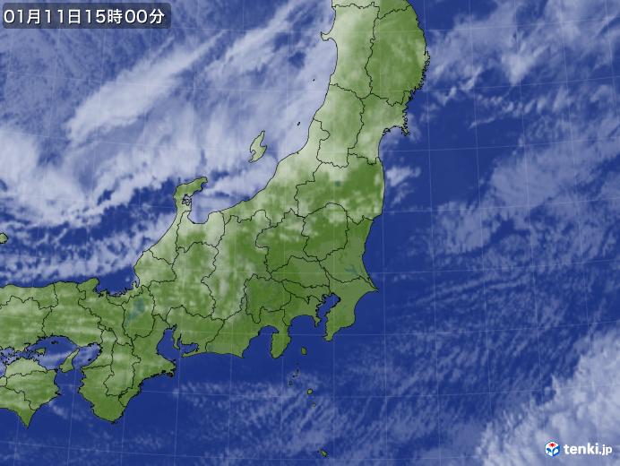 実況天気図(2018年01月11日)