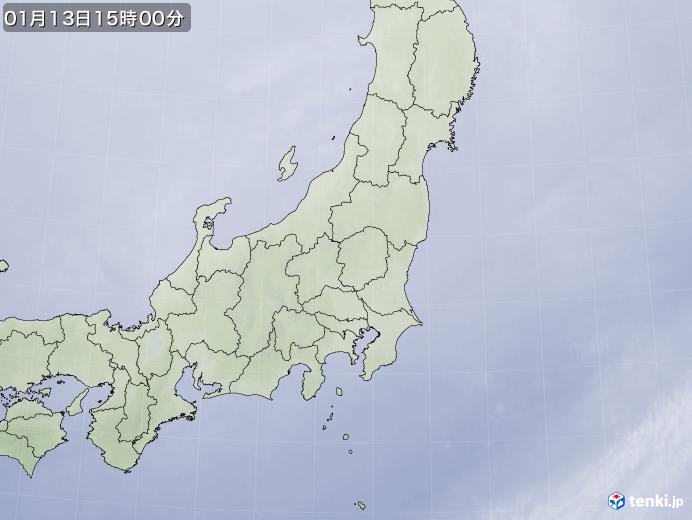 実況天気図(2018年01月13日)