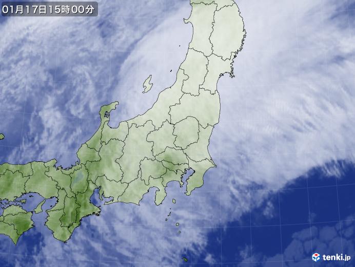 実況天気図(2018年01月17日)