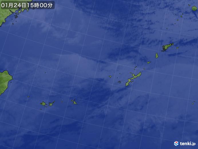 実況天気図(2018年01月24日)