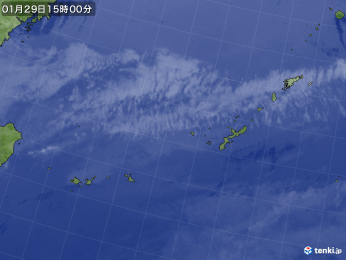 実況天気図(2018年01月29日)