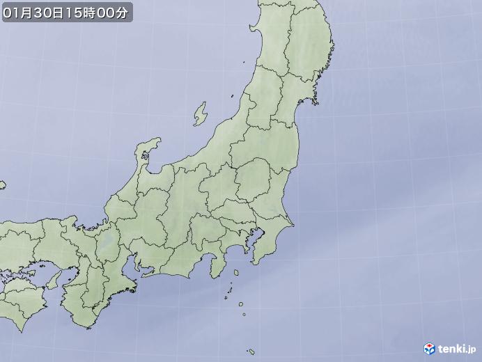 実況天気図(2018年01月30日)