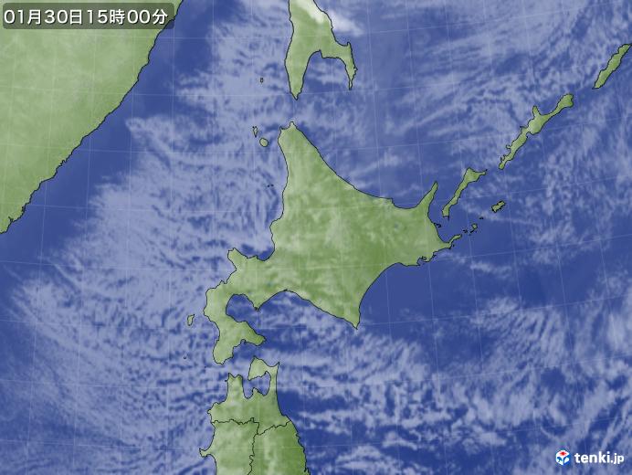 実況天気図(2018年01月30日)