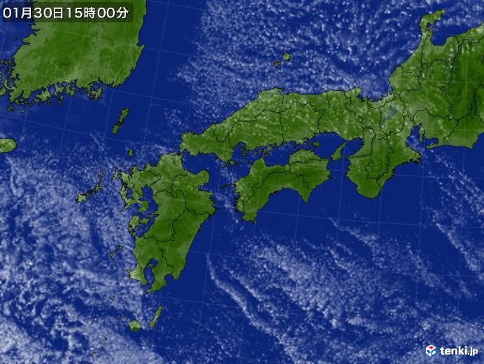 実況天気図(2018年01月30日)