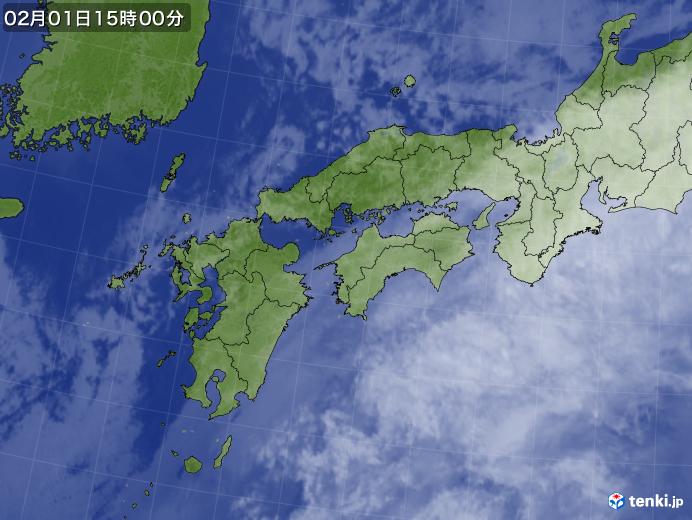 実況天気図(2018年02月01日)